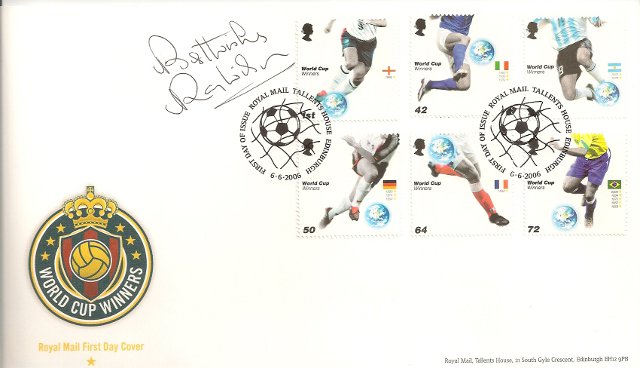 1966 World Cup Winner Ray Wilson signed FDC